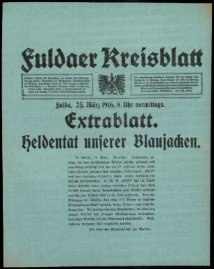 Ausgabe vom Samstag, den 25. März 1916.