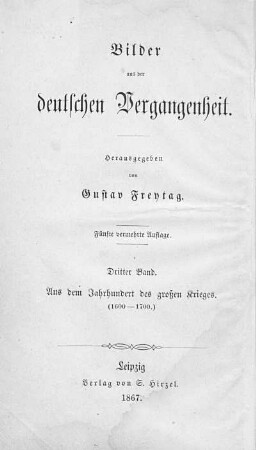 Theil 3: Aus dem Jahrhundert des großen Krieges