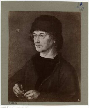 Bildnis des Albrecht Dürer d.Ä. mit einem Rosenkranz
