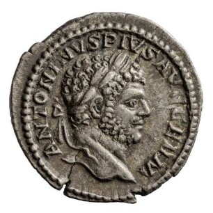 Münze, Denar, 215 n. Chr.
