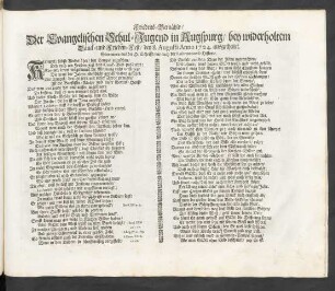 Friedens-Gemähld ... Anno 1724. ausgetheilet ...