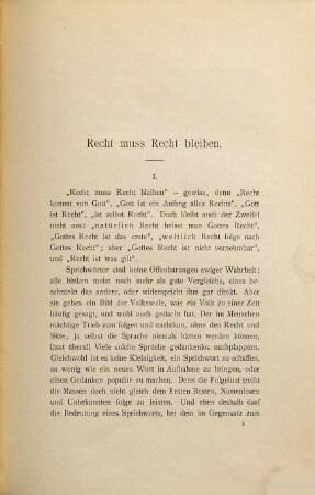 Recht muss Recht bleiben