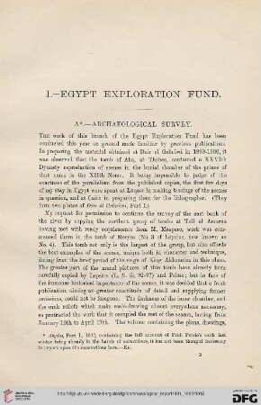 Egypt Exploration Fund : archaeological survey