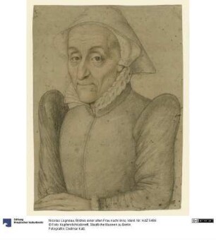 Bildnis einer alten Frau nach links