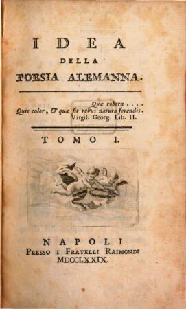 Idea della poesia alemanna