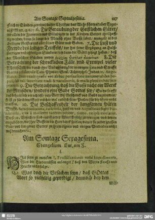 Am Sontage Sexagesima