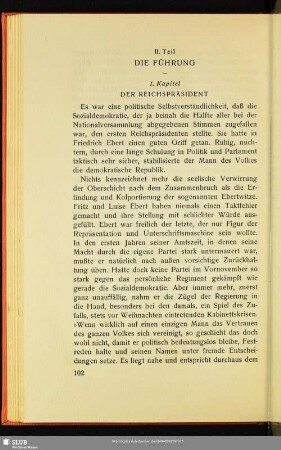 II. Teil: Die Führung