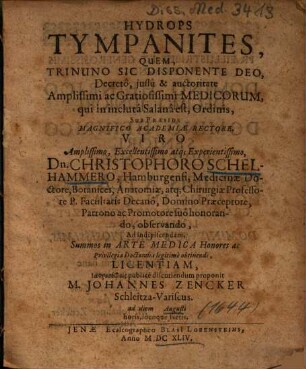 Hydrops Tympanites
