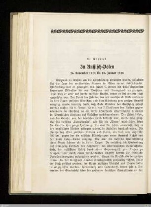 III. In Russisch-Polen