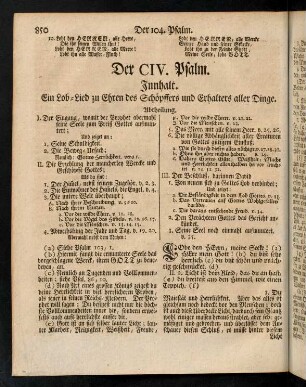 850-860, Der CIV. Psalm