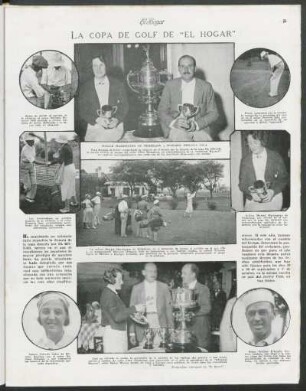 La copa de golf de "El Hogar"