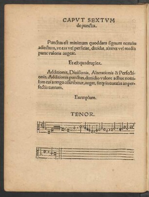 Caput Sextum de punctis.