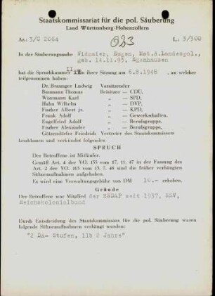 Widmaier, Eugen