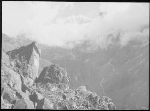 Blick in den Coocó-Kessel mit Illampú