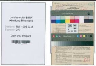 Entnazifizierung Irmgard Oelrichs , geb. 05.01.1888 ()