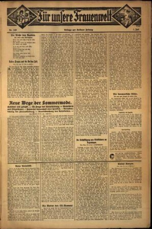 Zweite Ausgabe vom Freitag, den 01. Juli 1932.