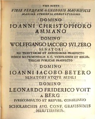 Dissertatio Philosophica De Libertate Mentis Hvmanae Et Svpremi Nvminis