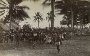 "Tamasese mit Gefolge, Samoa-Ins."