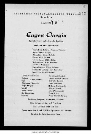 Eugen Onegin