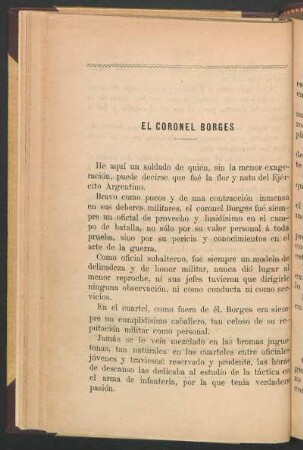 El coronel Borges