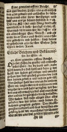Etlichen Beichten und Bekäntnissen der Sünden.