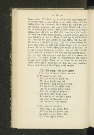 73. Wo wohnt der liebe Gott?