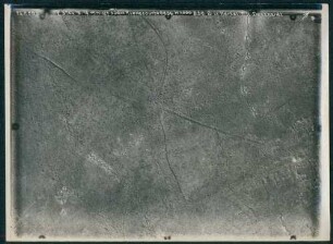Foto der Stellungen südwestlich von Riencourt-lès-Cagnicourt zwischen Arras und Cambrai (Luftbild)