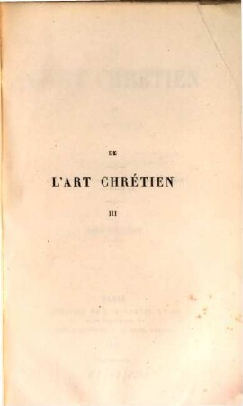 De l'art chrétien, 3