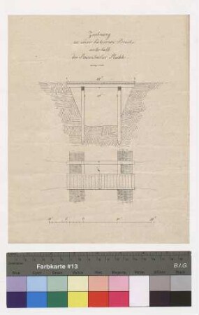 Hölzerne Brücke unterhalb der Rosenbacher Mühle