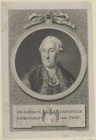 Bildnis des Friederich Christian Hieronimus von Voss