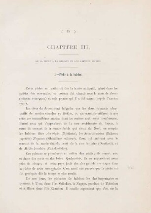 Chapitre III. De la peche à baleine et aux animaux marins