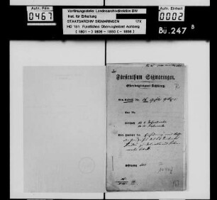 Zahlung von Grundzins-Rückständen an das Rentamt Lindau von Angehörigen der Gemeinden Doberatsweiler und Liebenweiler
