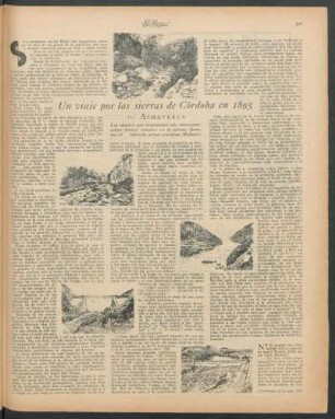 Un viaje por las sierras de Córdoba en 1895