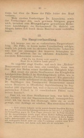 III. Die Hauptverhandlung