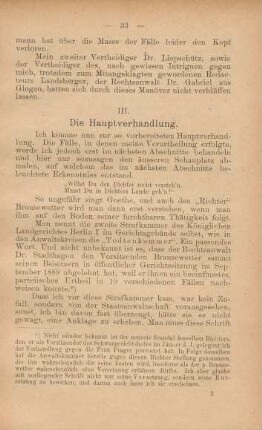 III. Die Hauptverhandlung