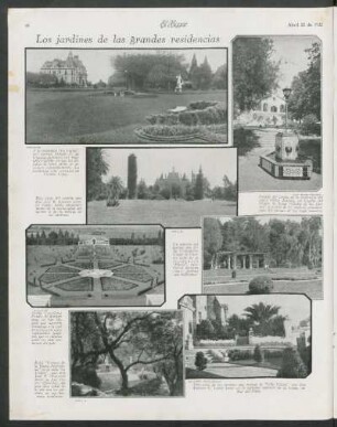Los jardines de las grandes residencias