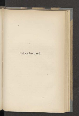 Urkundenbuch.