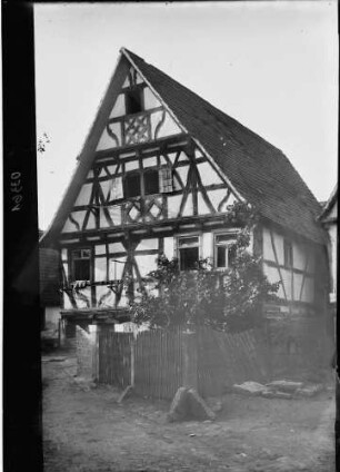Kürnbach Greinstraße 37 - Fachwerkhaus Haus Weiß Ansicht Giebelseite