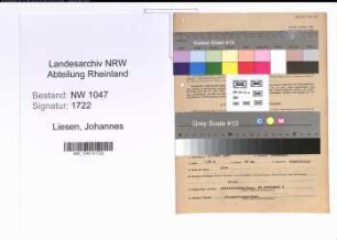 Entnazifizierung Johannes Liesen , geb. 23.06.1906 (Rechtsanwalt)