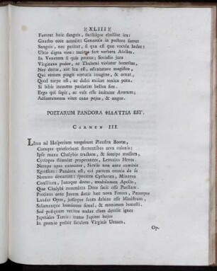 Poetarum Pandora ΦΙΛΑΥΤΙΑ est. Carmen III.