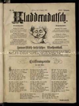 Satirezeitschrift "Kladderadatsch". 35. Jahrgang 1882