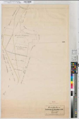 Ehringhausen (Geseke), Dedinghausen (Lippstadt), Teilung des Ehringhauser Bruches, Brouillonkarte Sektion 2