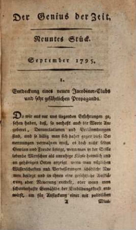 Der Genius der Zeit : ein Journal, 6. 1795