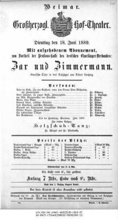 Zar und Zimmermann
