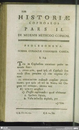 Pars II. De Medendi Methodo Cophosi