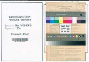 Entnazifizierung Josef Hommes , geb. 09.08.1905 (Reisender)