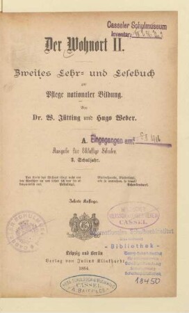 2 = 3. Schuljahr, [Schülerband]: [2 = 3. Schuljahr, [Schülerband]]