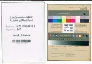 Entnazifizierung Johanne Vorell , geb. 28.03.1891 (Jugendleiterin)