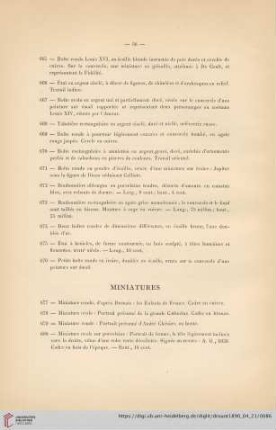 Miniatures (Nr. 677 - 682)