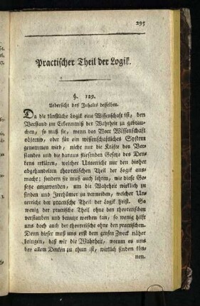 Practischer Theil der Logik
